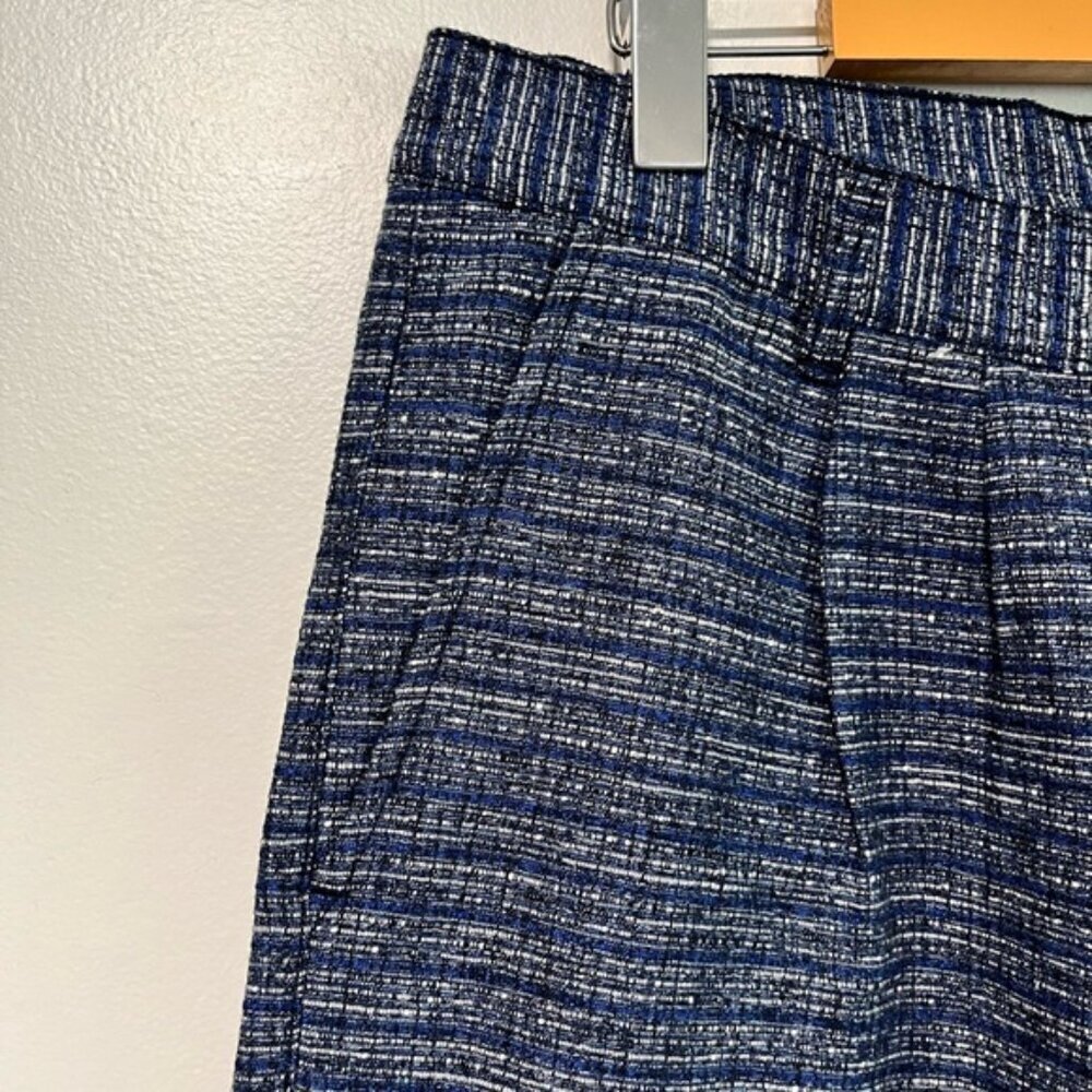 Olow Men’s Blue Textured Elastic Waist Pants Size 34 Made in Portugal BNWT - Picture 5 of 10